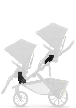 Duo Erweiterungsadapter / Doppel-Kinderwagen-Umbausatz dunkelgrau / schwarz