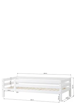 ECO Luxury' Einzelbett weiß 200 x 90 cm