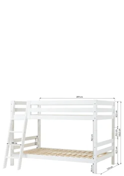 ECO Luxury' Etagenbett weiß 200 x 120 cm