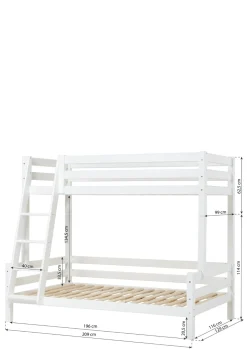 ECO Luxury' Familien-Etagenbett weiß