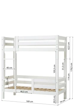 ECO Luxury' Hohes Etagenbett weiß 160 x 70 cm