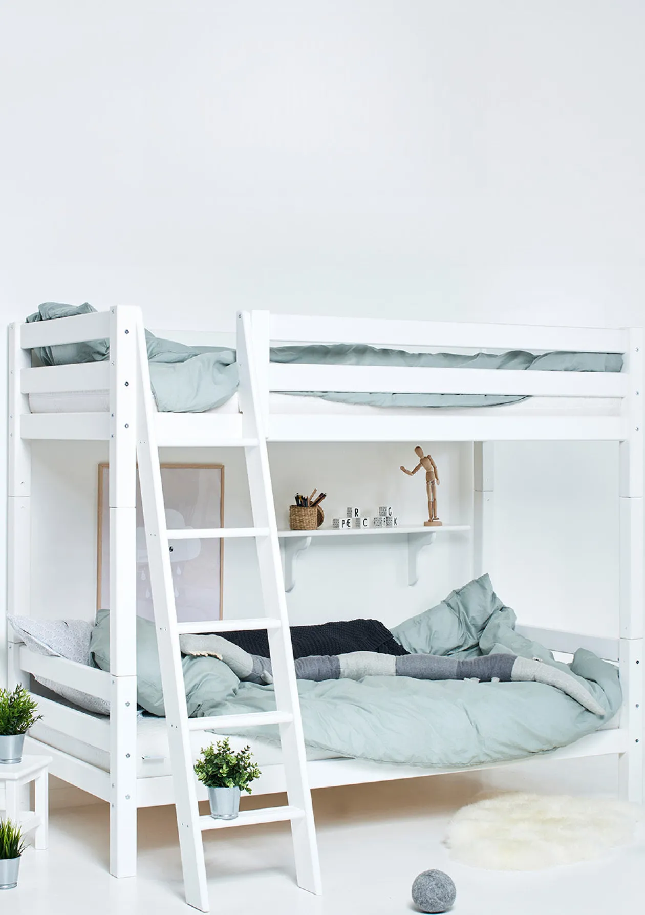 ECO Luxury' Hohes Etagenbett weiß 200 x 90 cm