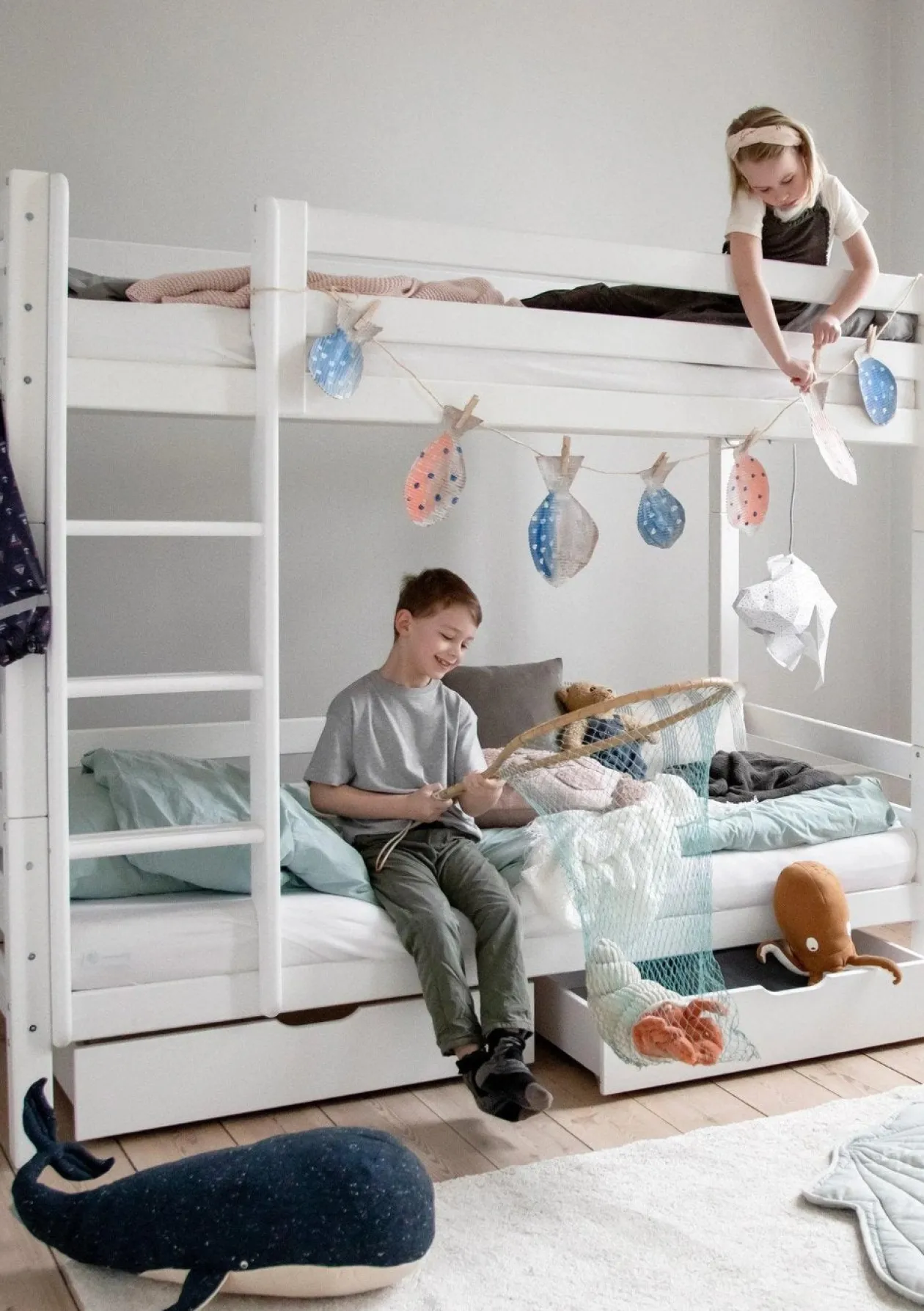 ECO Luxury' Hohes Etagenbett weiß 200 x 90 cm