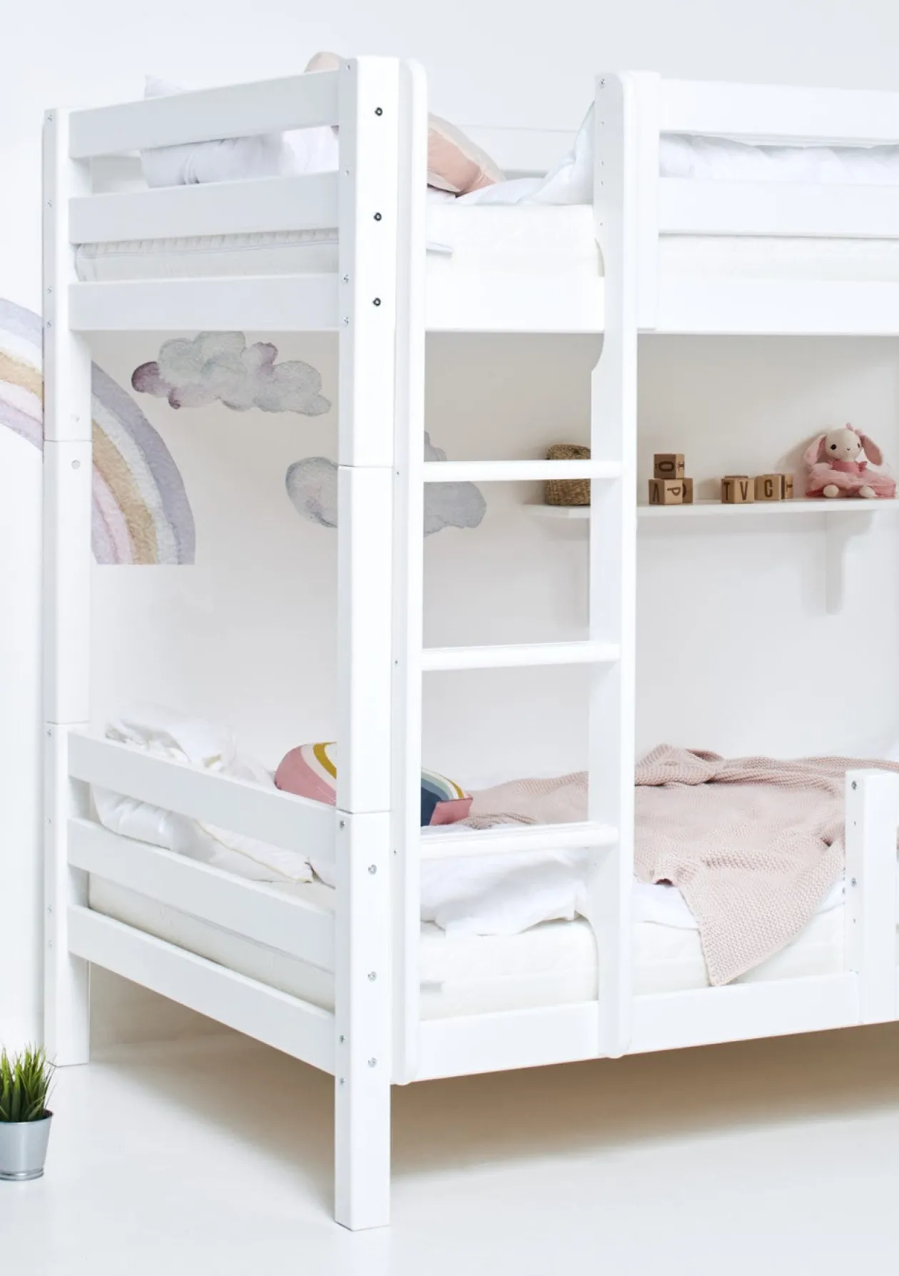 ECO Luxury' Hohes Etagenbett weiß 200 x 120 cm