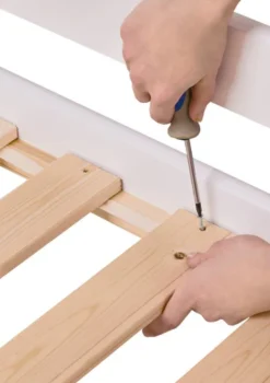 ECO Luxury' MEGA-Bett mit Schreibtisch & Lounge-Modul weiß 200 x 90 cm