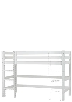 ECO Luxury' Mittelhochbett weiß 200 x 90 cm