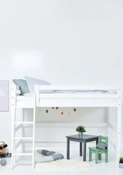 ECO Luxury' Mittelhochbett weiß 200 x 120 cm