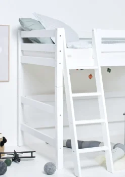 ECO Luxury' Mittelhochbett weiß 200 x 120 cm