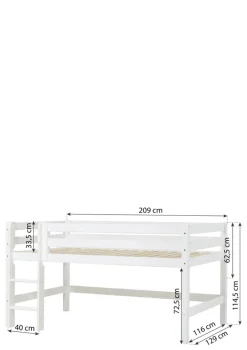 ECO Luxury' Modul für Halbhochbett weiß