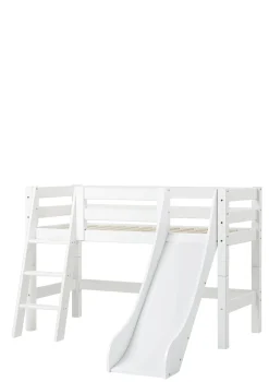 ECO Luxury' Spielbett mit Rutsche weiß 160 x 70 cm