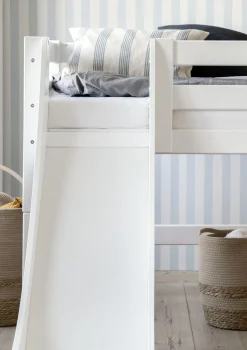 ECO Luxury' Spielbett mit Rutsche weiß 200 x 90 cm