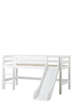 ECO Luxury' Spielbett mit Rutsche weiß 200 x 90 cm