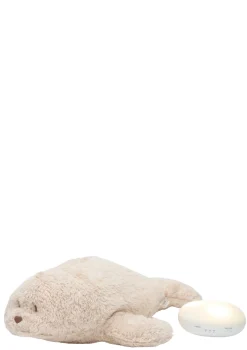 Einschlaf-Robbe mit Licht 'Organic Humming Seal' Sand