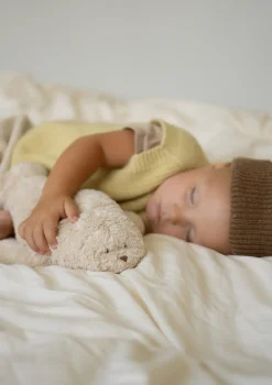 Einschlaf-Robbe mit Licht 'Organic Humming Seal' Sand