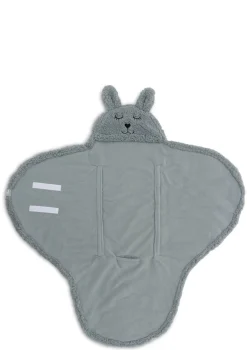 Einschlagdecke für Babyschale 'Bunny' Sea Green
