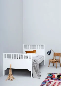 Einzelbett 'Seaside Classic' weiß 200 x 90 cm