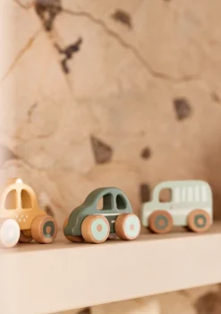 3er-Set Holz Autos 'On The Go'