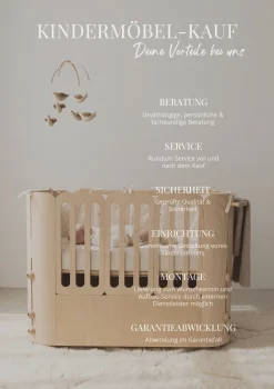 4er-Set Lenkrollen für das 4-in-1 Babybett