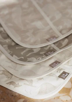 2er-Set Lätzchen 'Animals' Olive Green