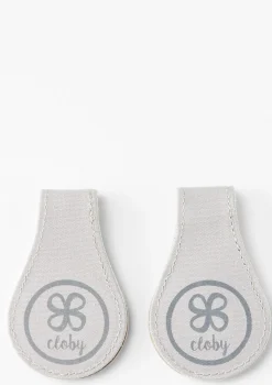 2er-Set Magnet-Clips Leder Beige