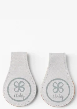 2er-Set Magnet-Clips Leder Braun