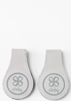 2er-Set Magnet-Clips Leder Schwarz