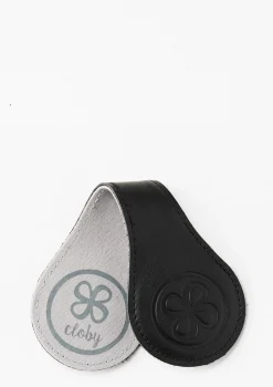 2er-Set Magnet-Clips Leder Schwarz