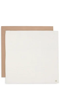 2er-Set Mulltücher Biscuit / Ivory 115 x 115 cm