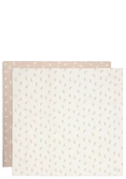 2er-Set Mulltücher Wild Rose 115 x 115 cm