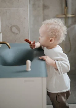 2er-Set Silikon Finger Zahnbürste Stone/Tradewinds