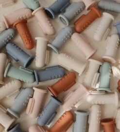 2er-Set Silikon Finger Zahnbürste Stone/Tradewinds