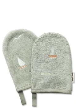 2er-Set Waschlappen 'Paw' Sailboats