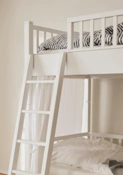 Etagenbett niedrig weiß 200 x 90 cm