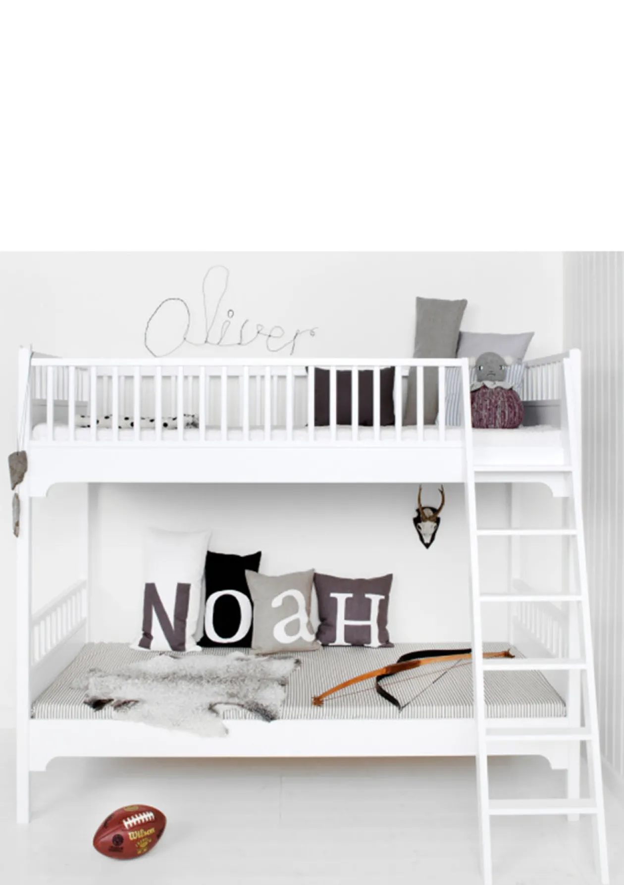 Etagenbett 'Seaside Classic' weiß 200 x 90 cm