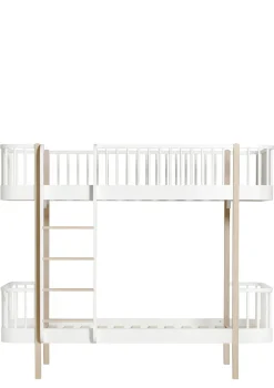 Etagenbett 'Wood Original' weiß / Eiche 200 x 90 cm