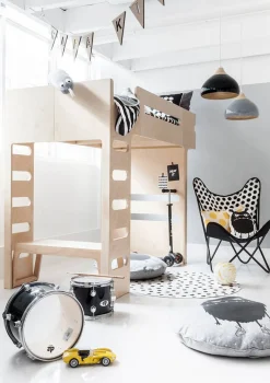 F Hochbett Natural 200 x 90 cm