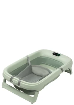 faltbare Badewanne 'Indigo Plus' inkl. Mesh-Einhang für Neugeborene Sage Green