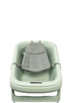 faltbare Badewanne 'Indigo Plus' inkl. Mesh-Einhang für Neugeborene Sage Green