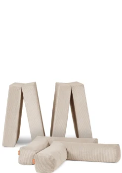 Family Sofa Cord Creme Beige