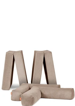 Family Sofa Cord Karamell Beige