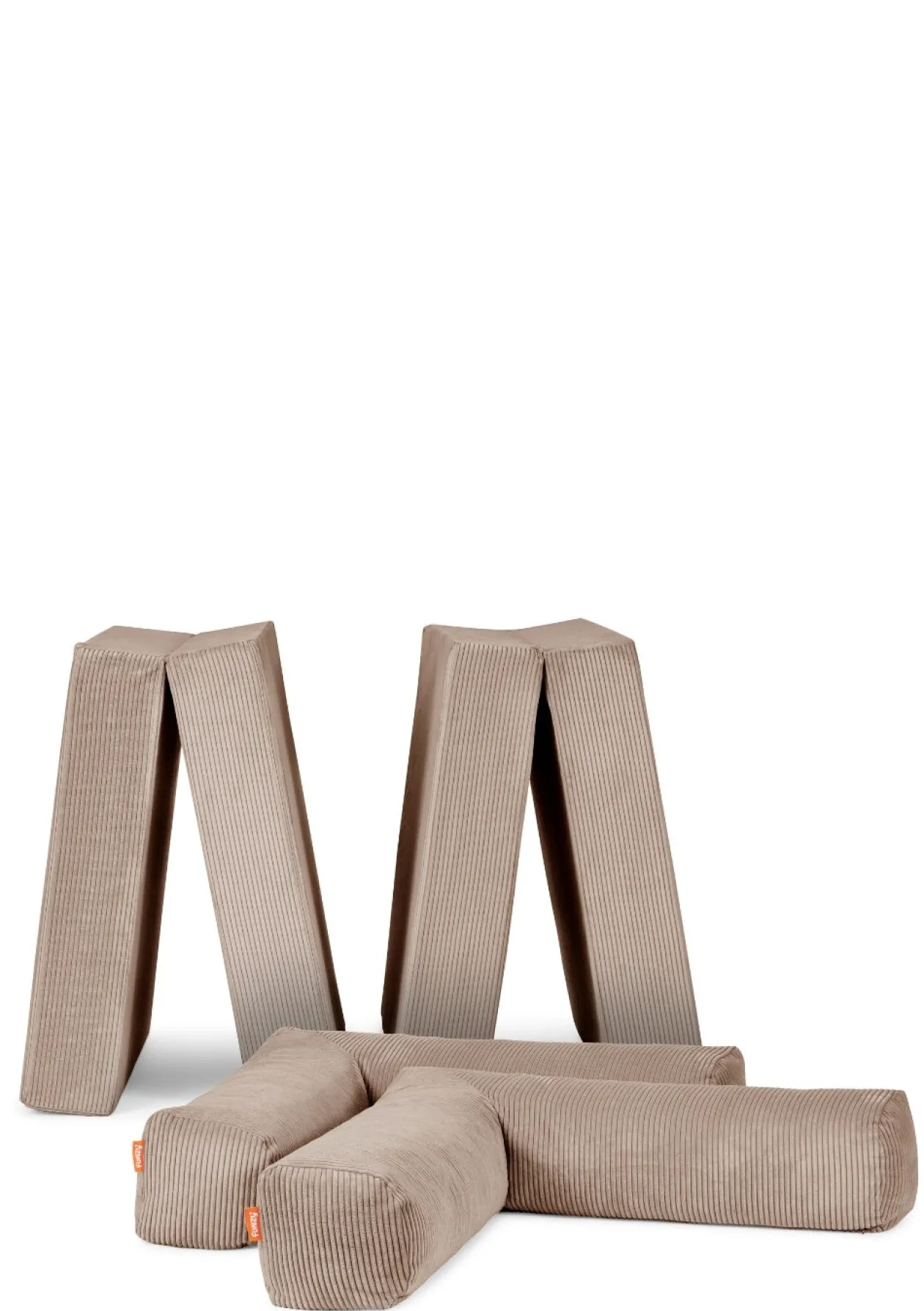 Family Sofa Cord Karamell Beige