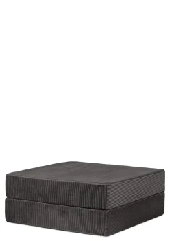 Family Sofa Cord Kiesel Grau