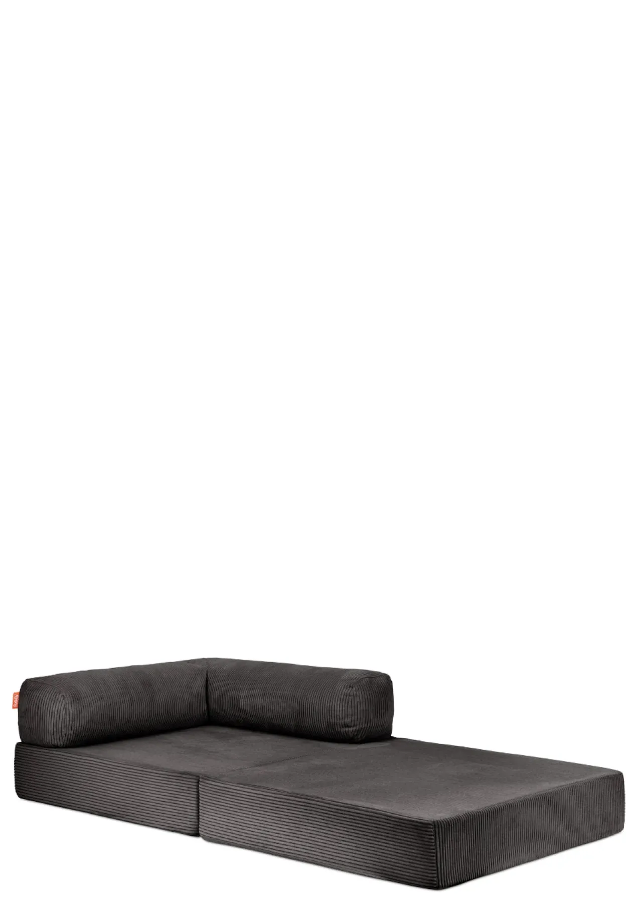 Family Sofa Cord Kiesel Grau