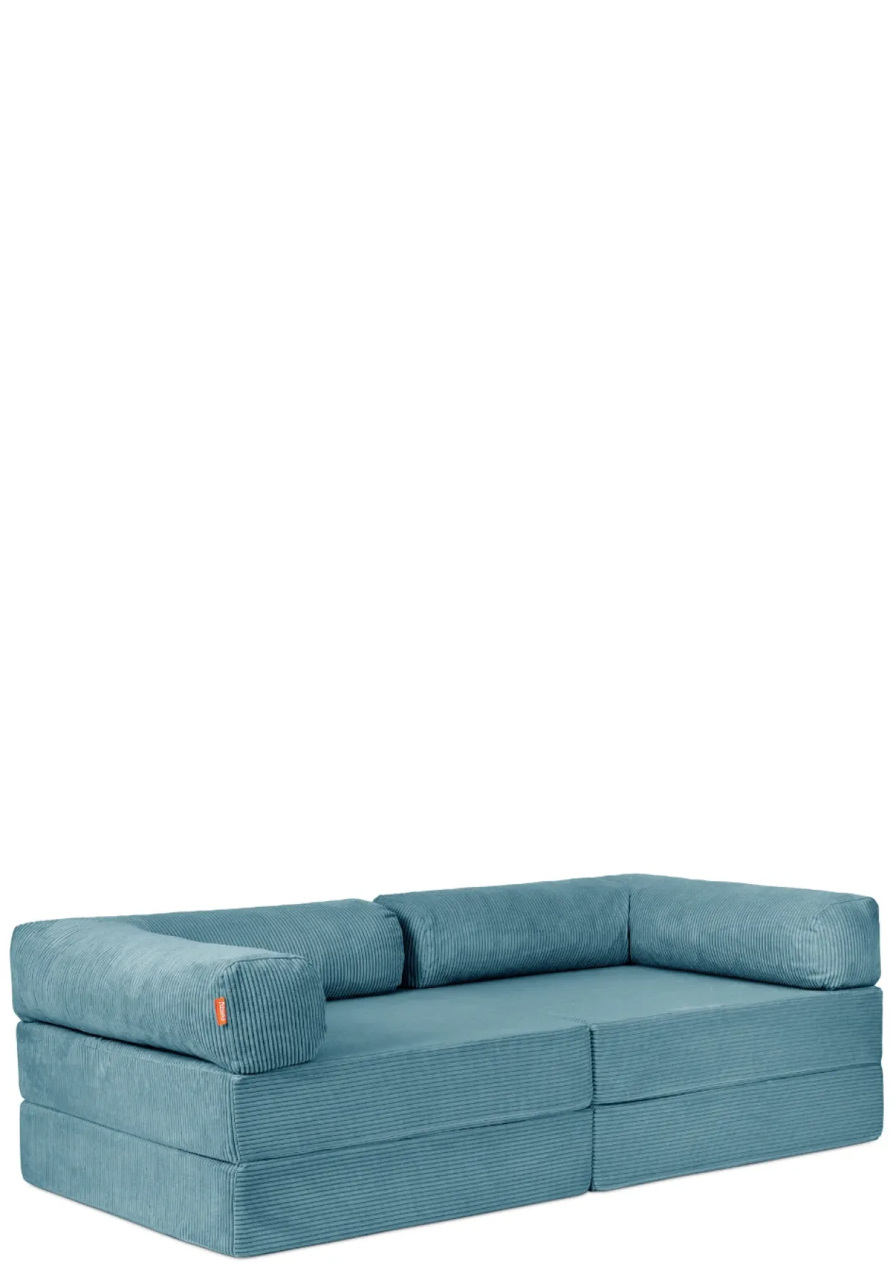 Family Sofa Cord Lagune Blau