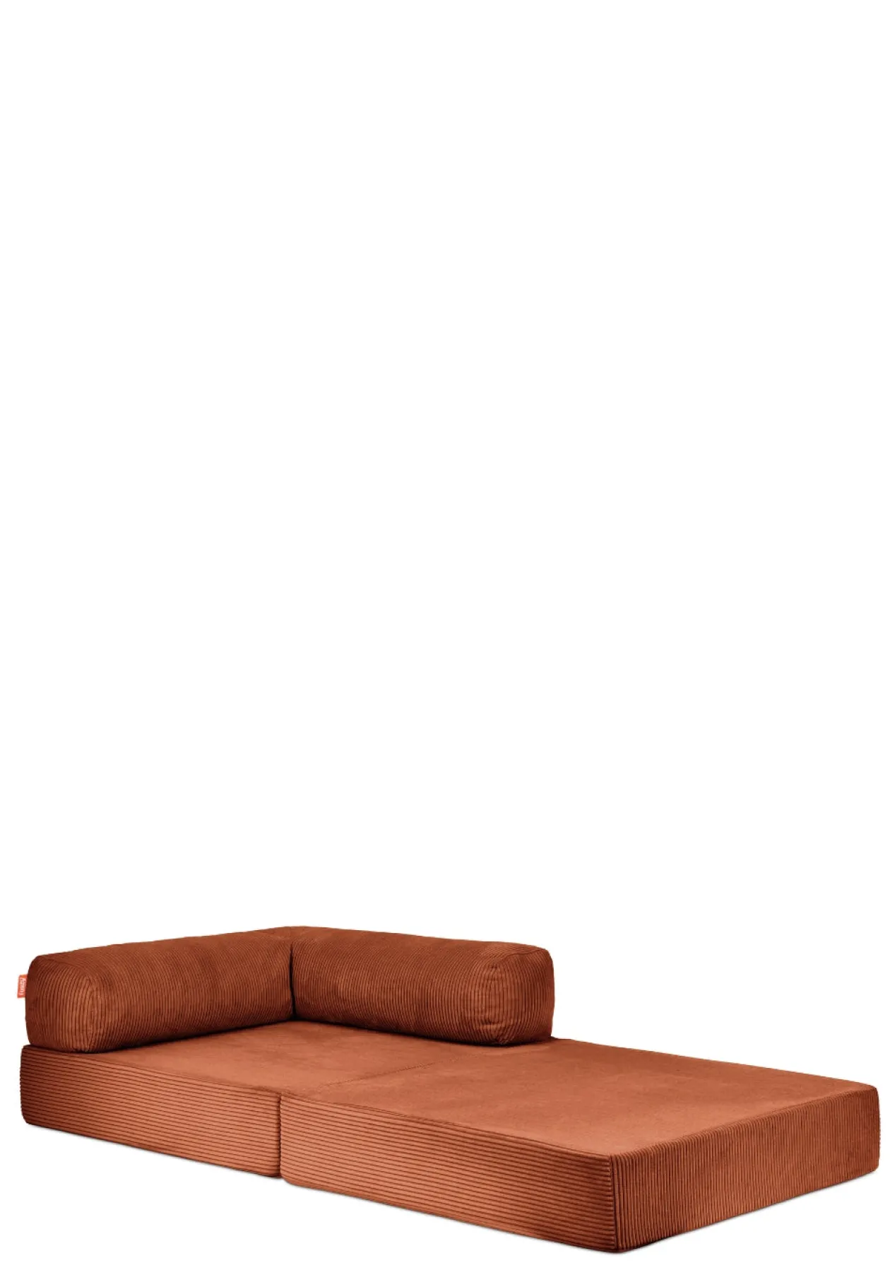 Family Sofa Cord Rost Orange