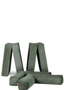 Family Sofa Cord Tannen Grün