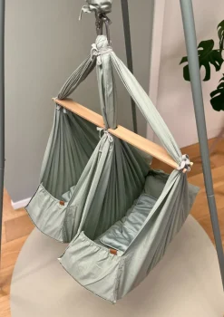 Federwiege 'Basic' für Zwillinge Grün