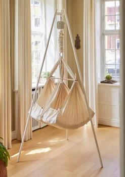 Federwiege 'Premium' für Zwillinge Natur