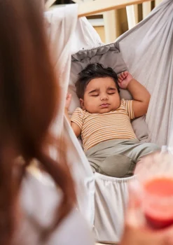 Federwiege 'Premium' Grau