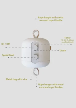 Federwiegenmotor 'LeeLo02' Grau
